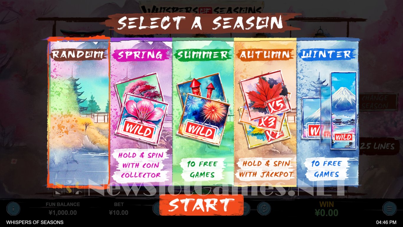 Whispers of Seasons Slot Demo Image