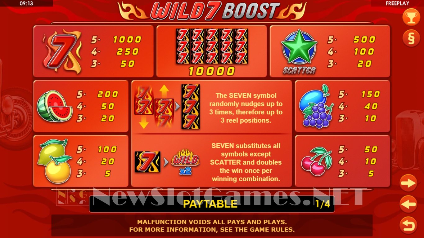 Wild 7 Boost Slot Slot Image in Demo - pic. 7