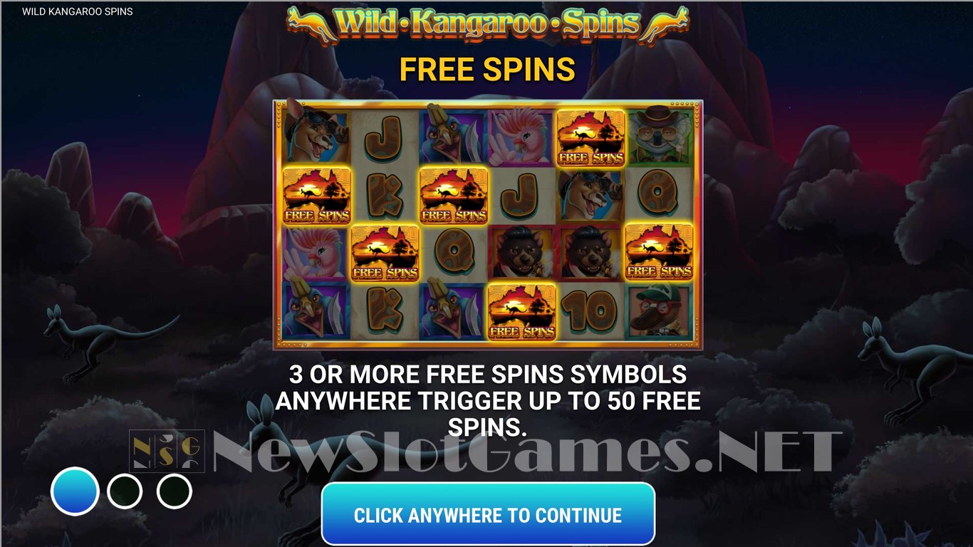 Wild Kangaroo Spins Slot Demo Image