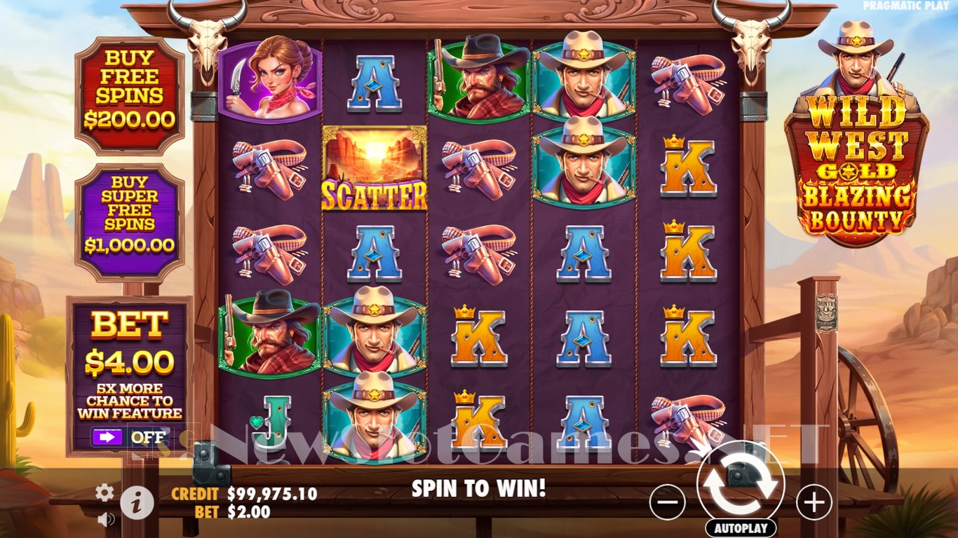 Wild West Gold Blazing Bounty Slot Slot Image in Demo - pic. 3