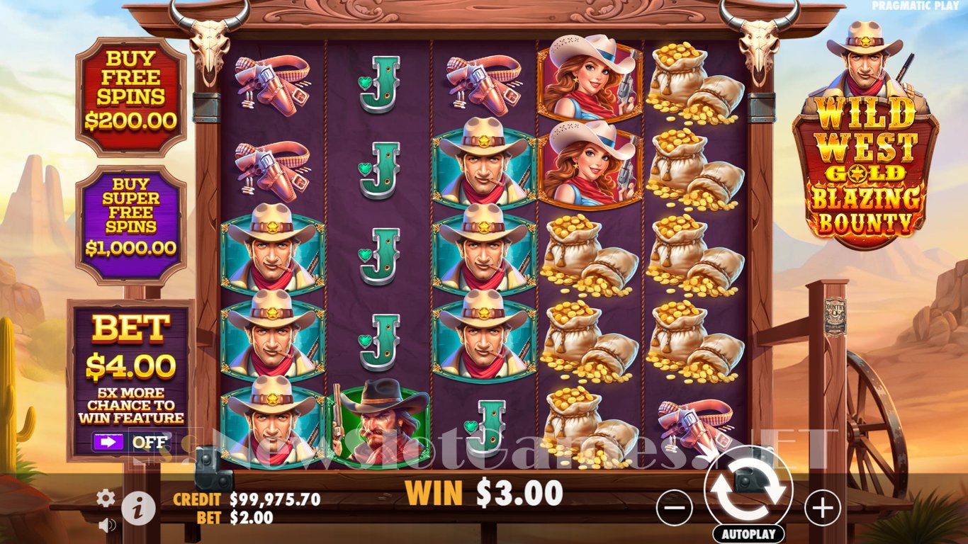 Wild West Gold Blazing Bounty Slot Slot Image in Demo - pic. 4