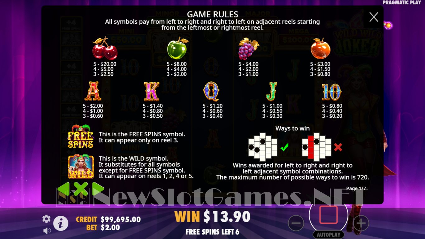 Wild Wild Joker Slot Slot Image in Demo - pic. 8