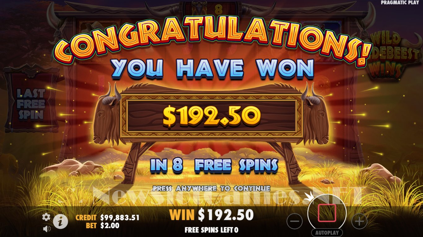 Wild Wildebeest Wins Slot Slot Image in Demo - pic. 11