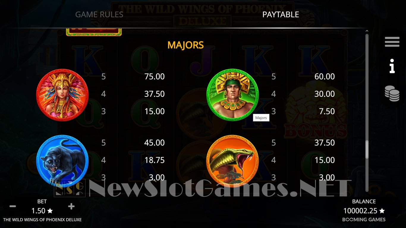 The Wild Wings of Phoenix Deluxe Slot Slot Image in Demo - pic. 10