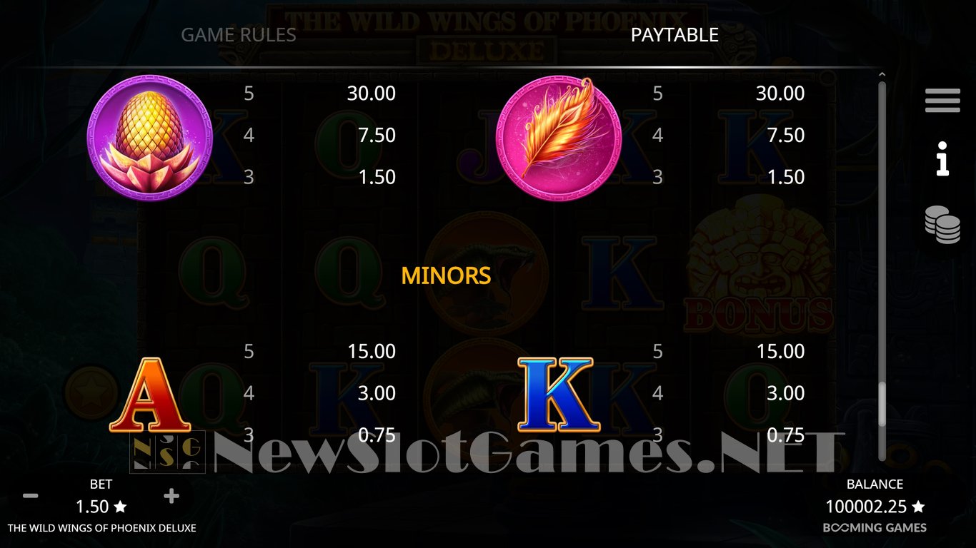 The Wild Wings of Phoenix Deluxe Slot Slot Image in Demo - pic. 11