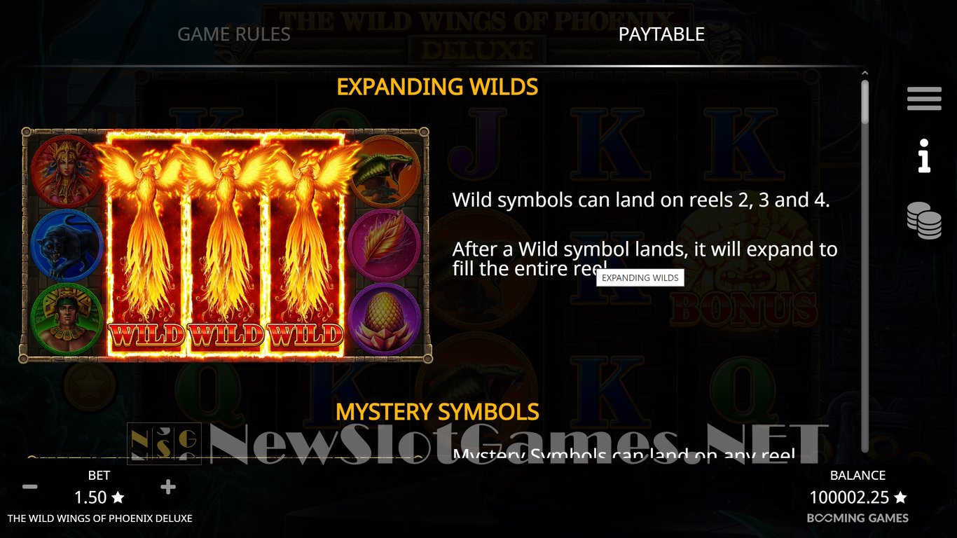The Wild Wings of Phoenix Deluxe Slot Slot Image in Demo - pic. 8