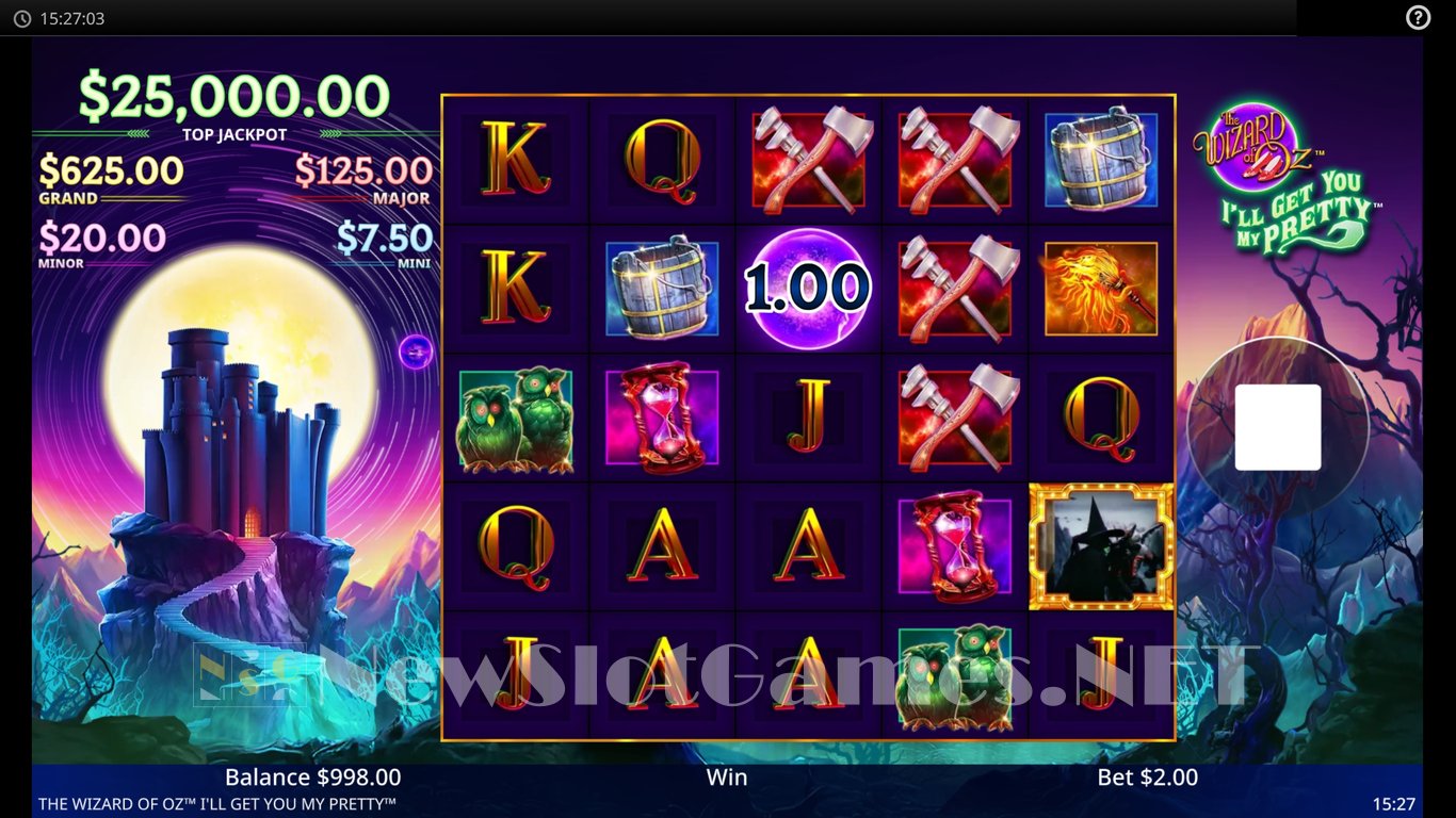 The Wizard of Oz Ill Get You My Pretty Slot Demo Image