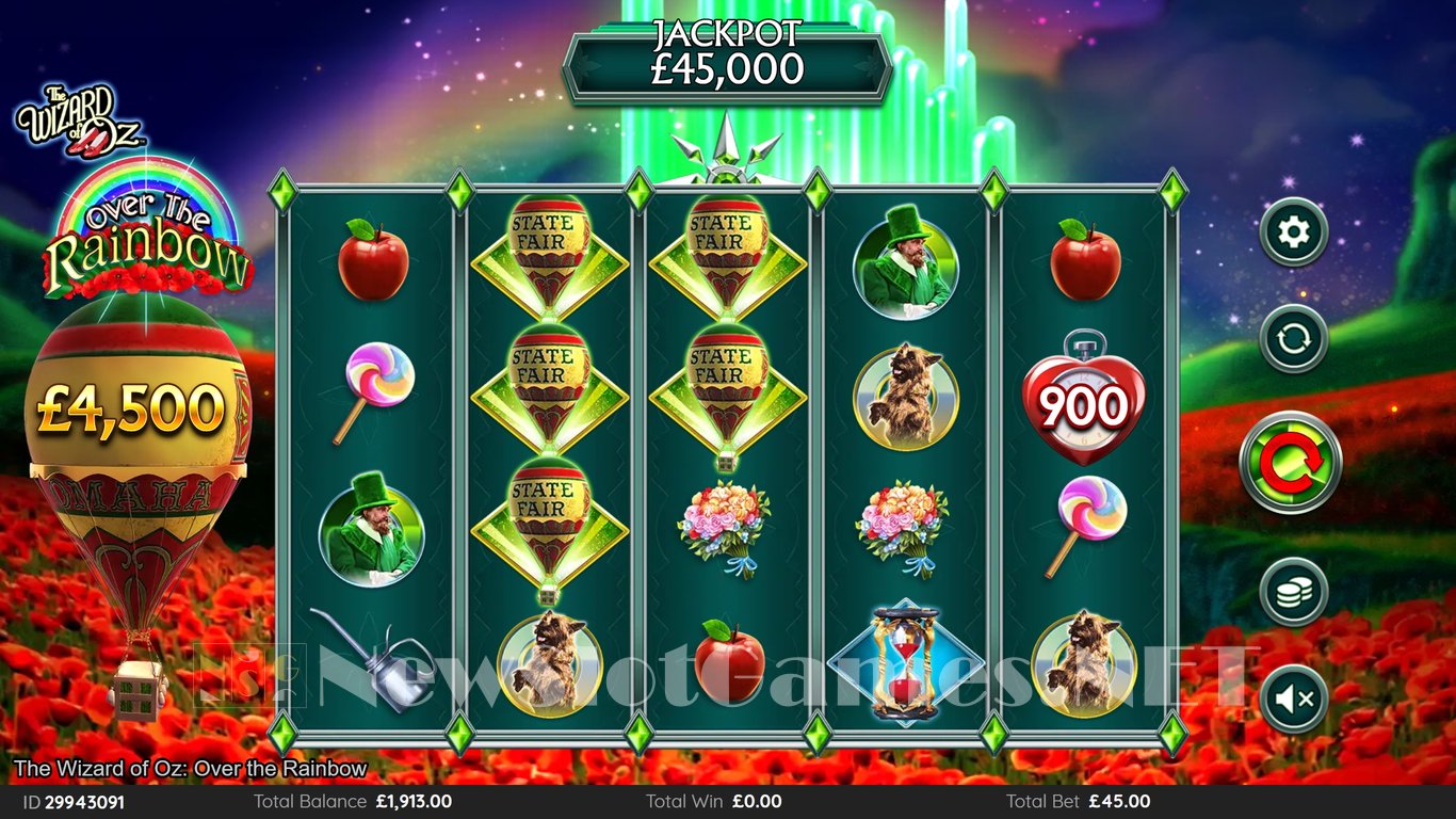 The Wizard of Oz Over the Rainbow Slot Slot Image in Demo - pic. 2