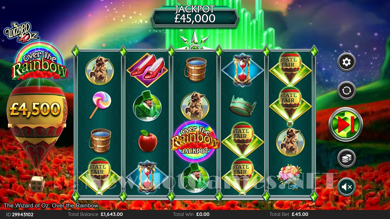 The Wizard of Oz Over the Rainbow Slot Slot Image in Demo - pic. 3
