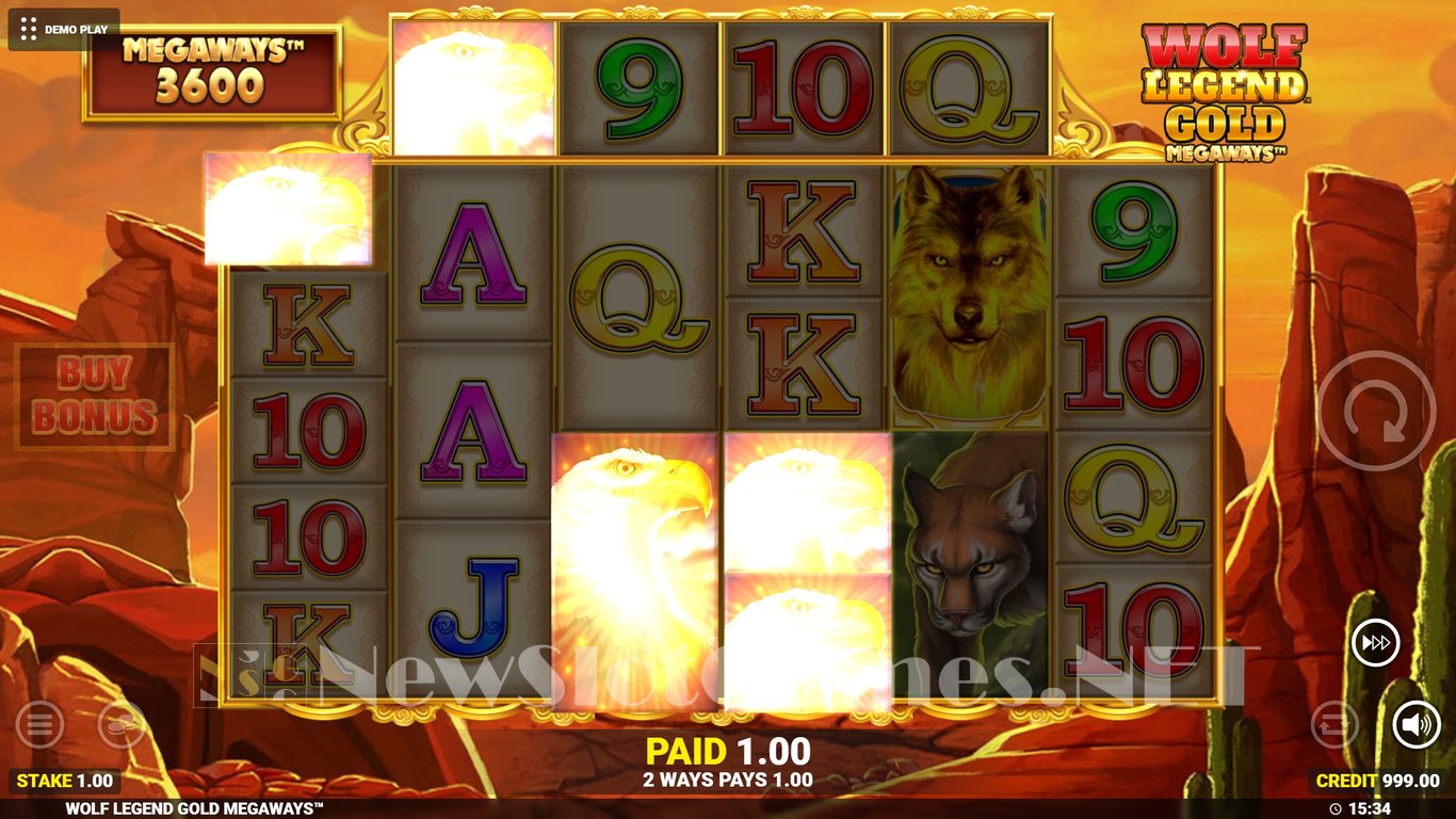 Wolf Legend Gold Megaways Slot Demo Image