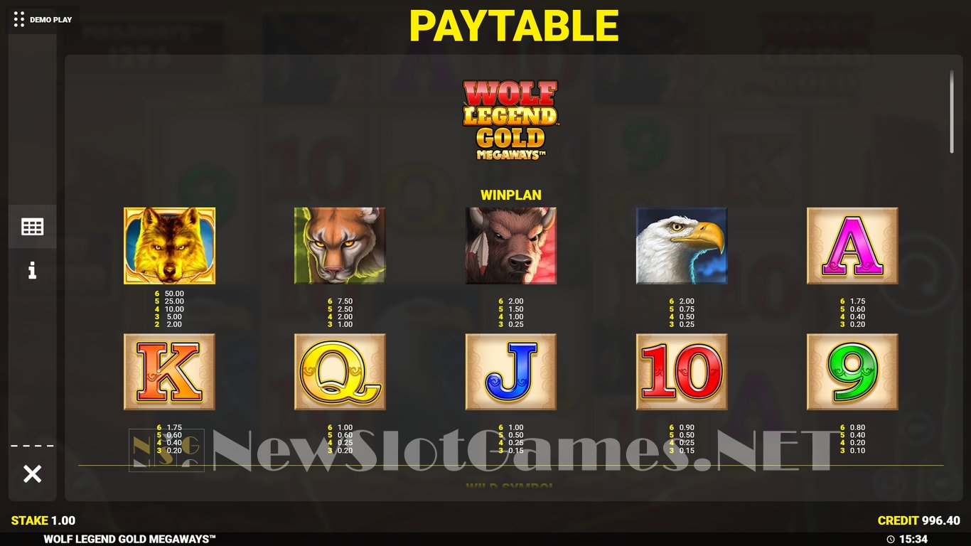 Wolf Legend Gold Megaways Slot Slot Image in Demo - pic. 4