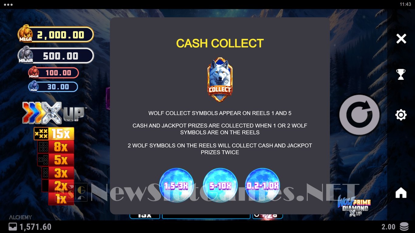 Wolf Prime Diamond X UP Slot Slot Image in Demo - pic. 6