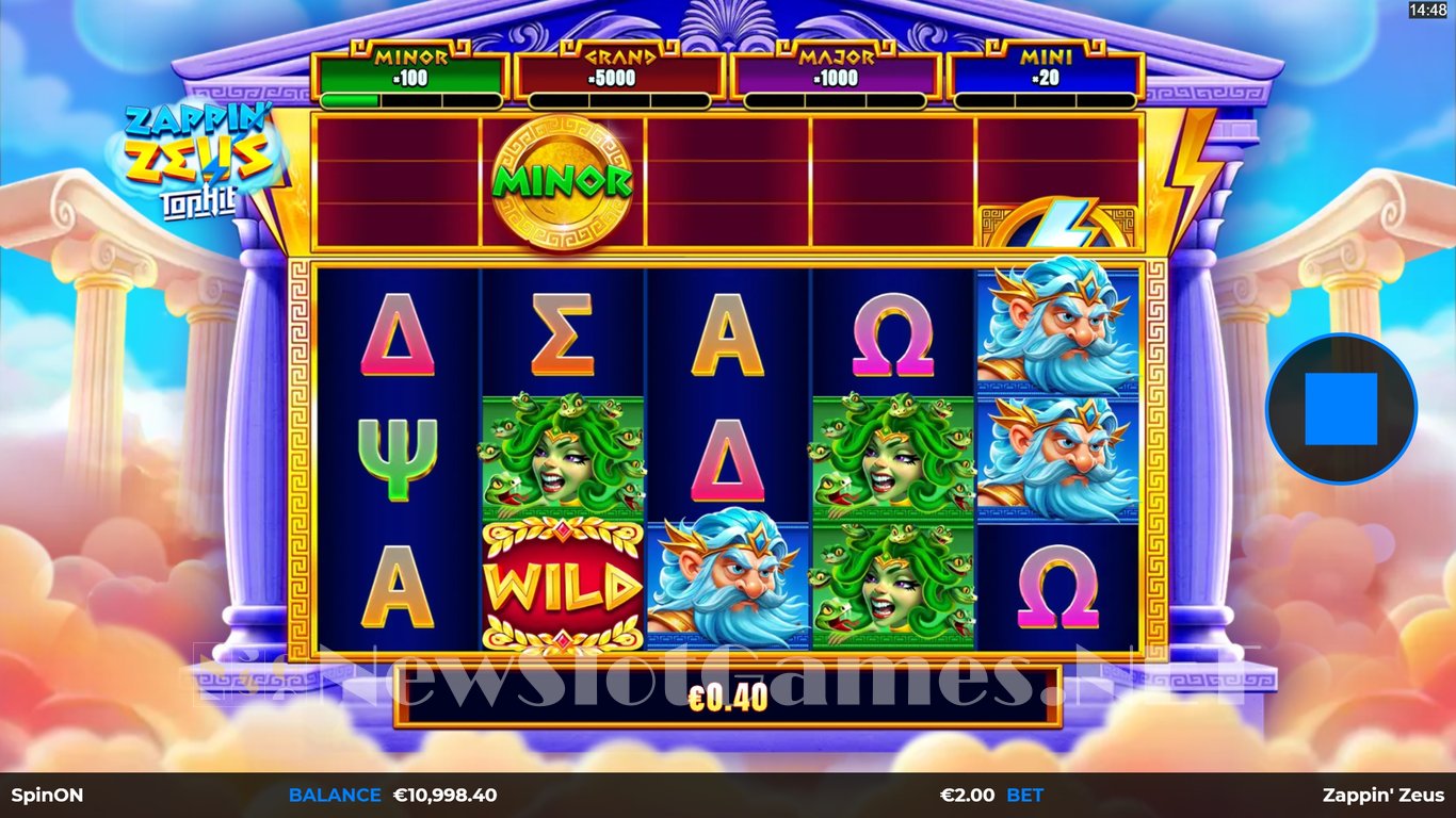 Zappin Zeus TopHit Slot Demo Image