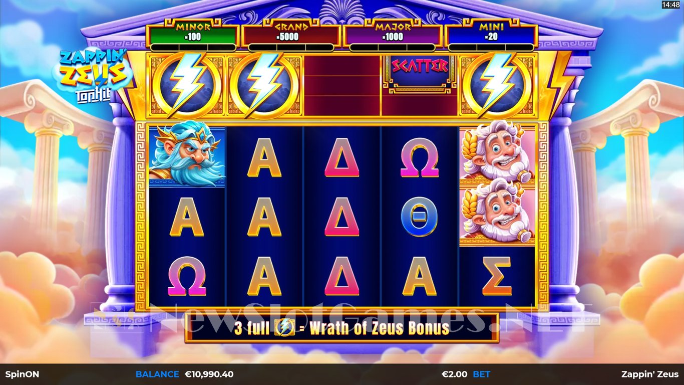 Zappin Zeus TopHit Slot Slot Image in Demo - pic. 3
