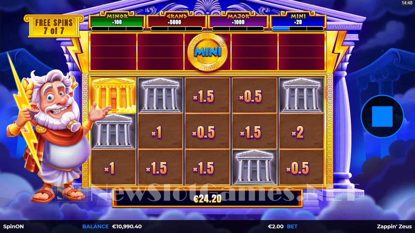 Zappin Zeus TopHit Slot Slot Image in Demo - pic. 5