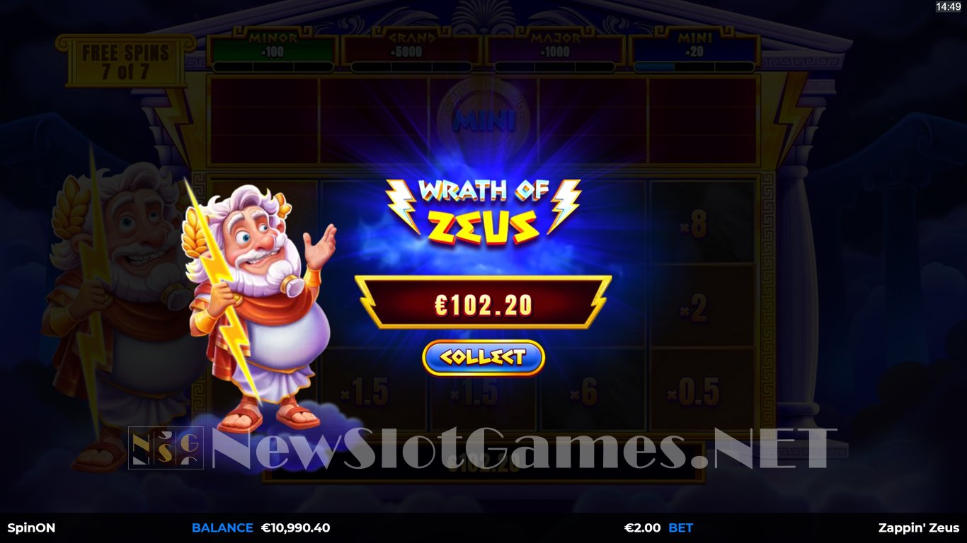 Zappin Zeus TopHit Slot Slot Image in Demo - pic. 6