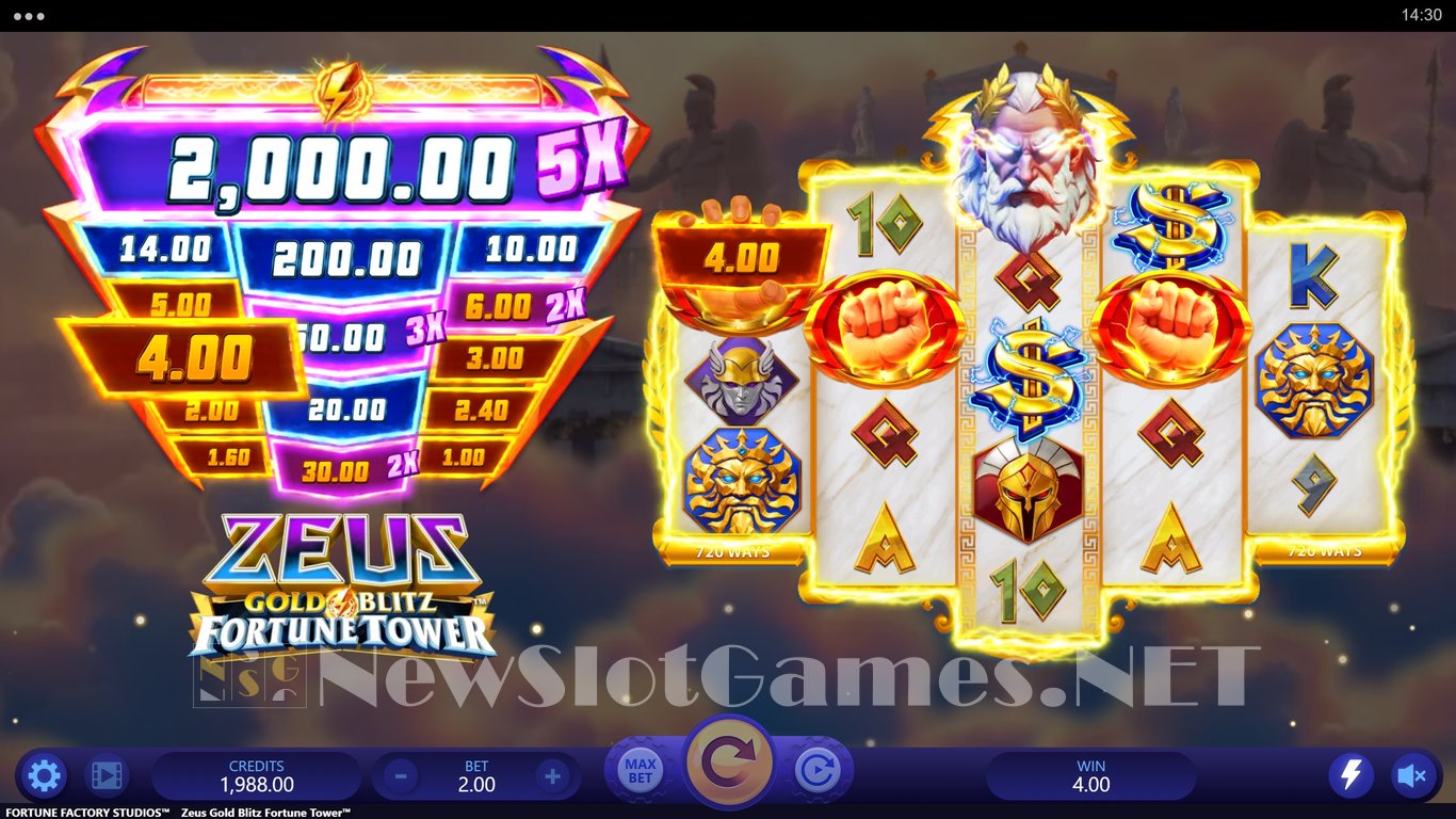 Zeus Gold Blitz Fortune Tower Slot Slot Image in Demo - pic. 4