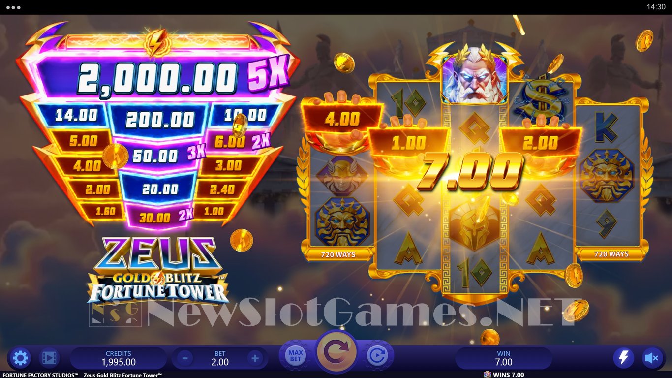 Zeus Gold Blitz Fortune Tower Slot Slot Image in Demo - pic. 6