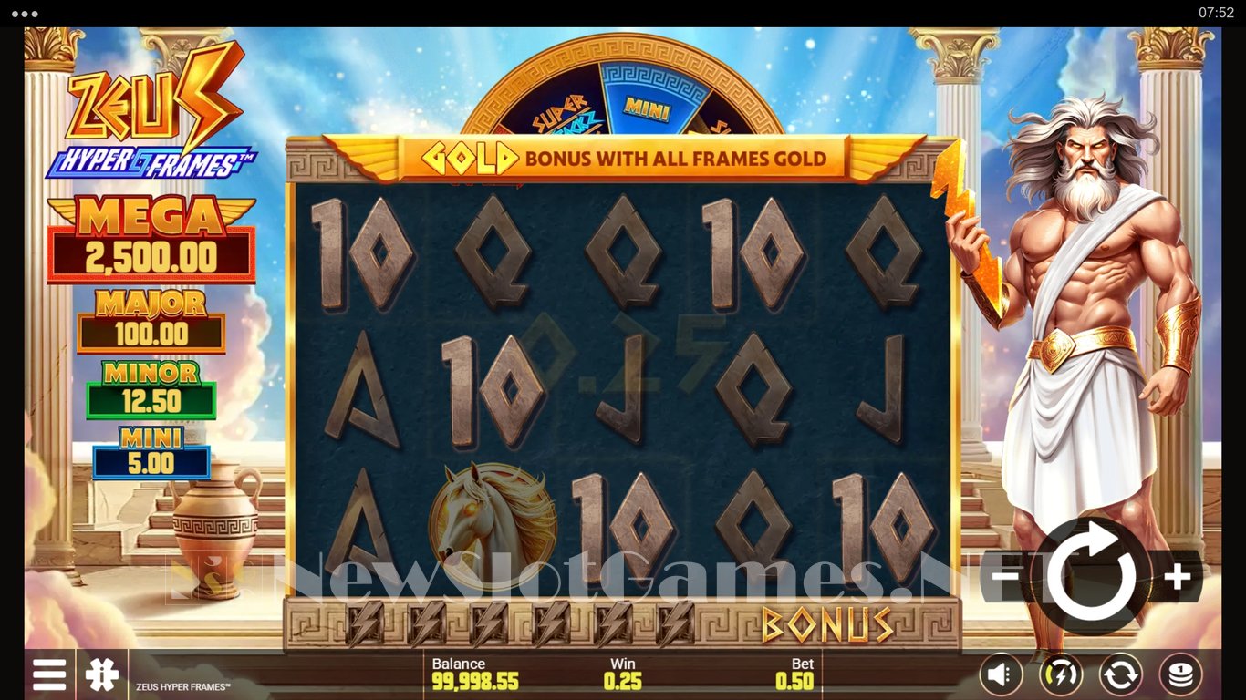 Zeus Hyper Frames Slot Slot Image in Demo - pic. 3