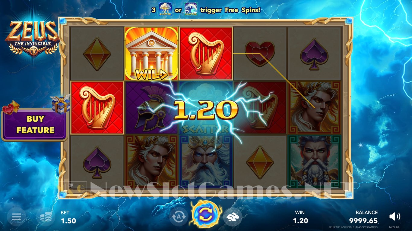 Zeus the Invincible Slot Demo Image