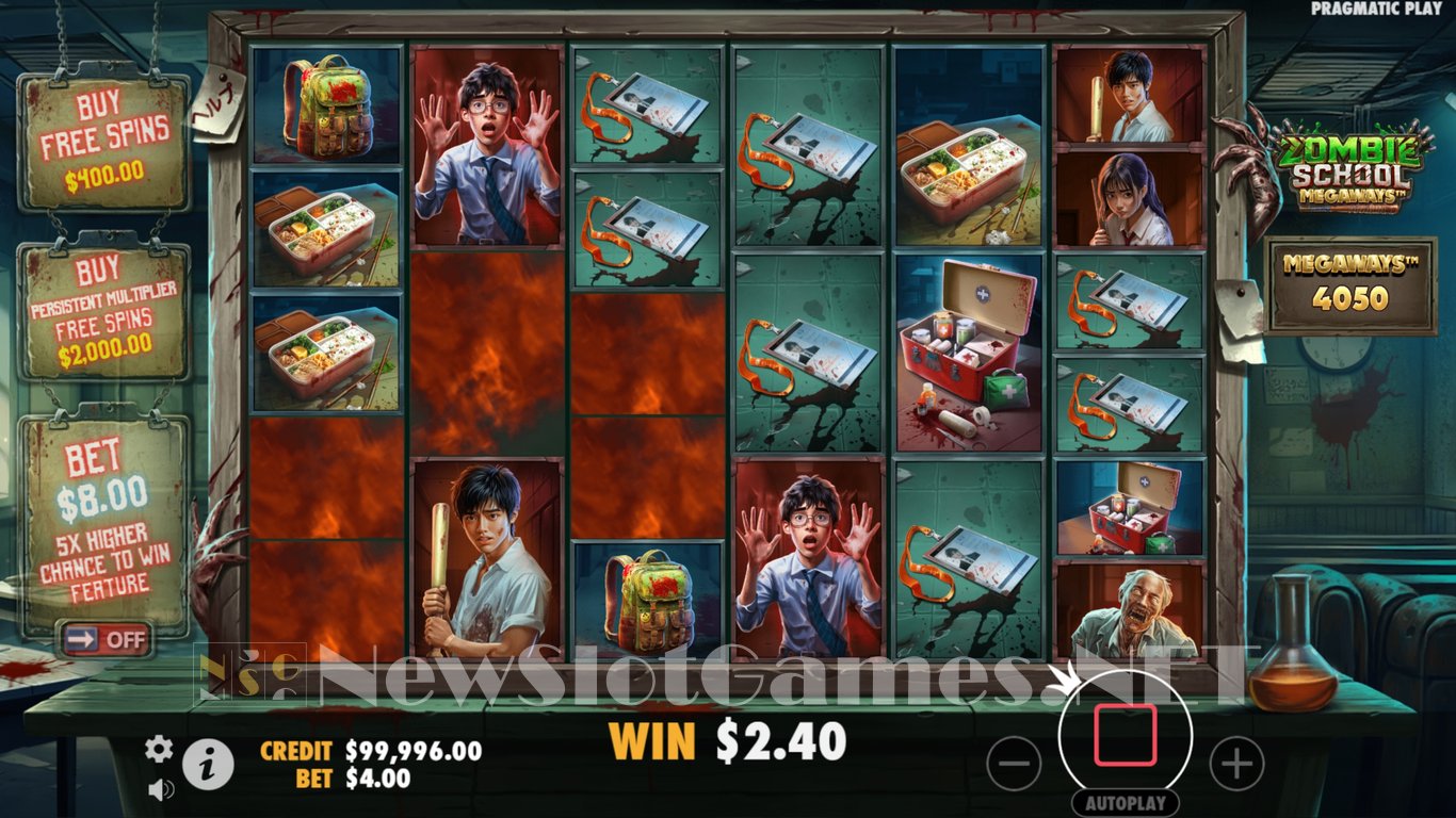 Zombie School Megaways Slot Demo Image