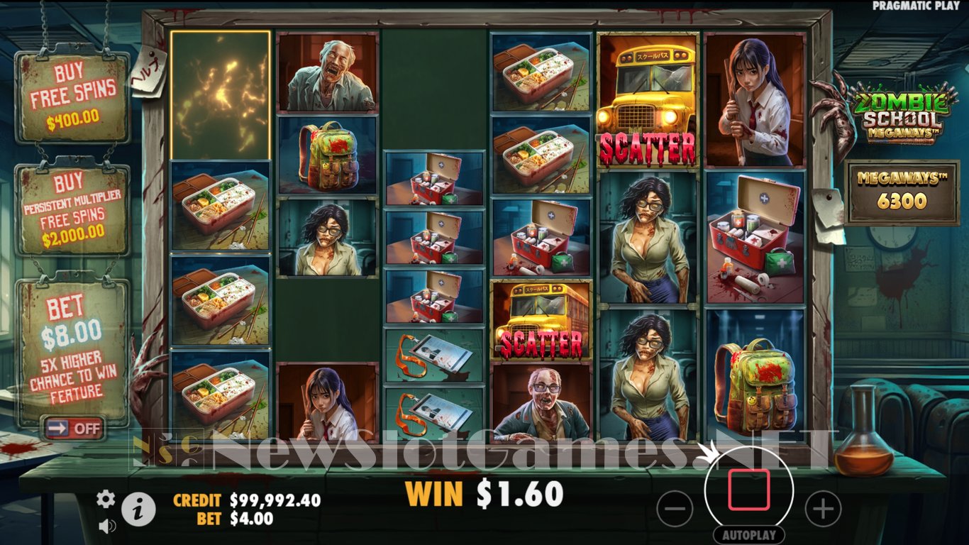 Zombie School Megaways Slot Slot Image in Demo - pic. 2