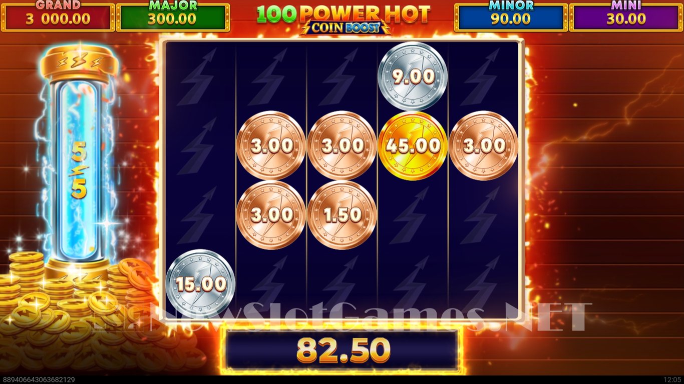 100 Power Hot Coin Boost Slot Slot Image in Demo - pic. 3