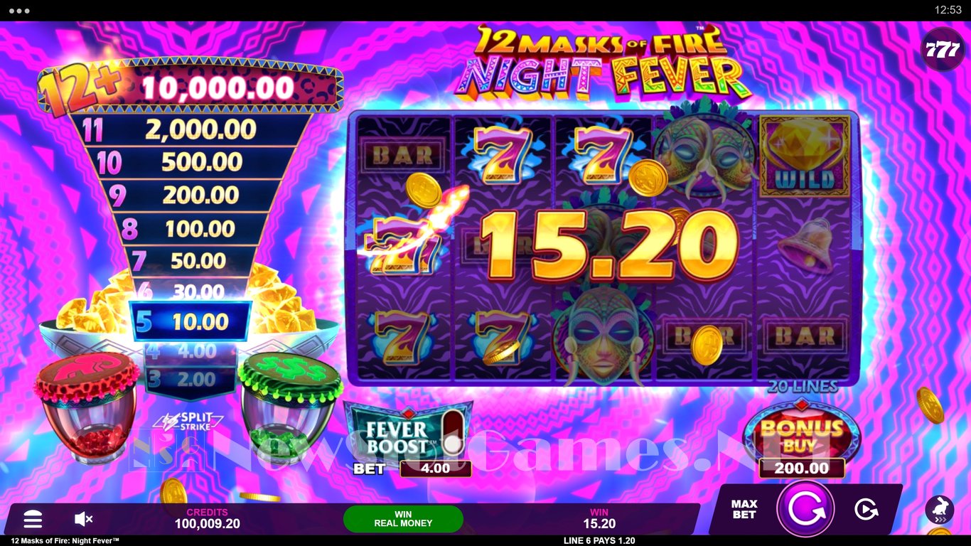 12 Masks of Fire Night Fever Slot Slot Image in Demo - pic. 3