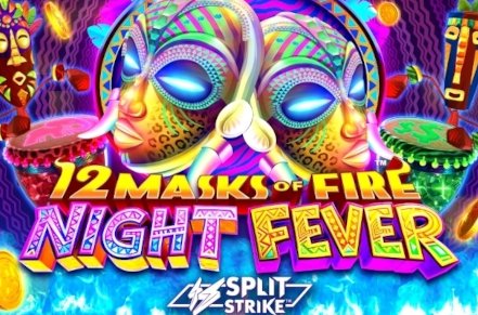 12 Masks of Fire Night Fever Slot Logo