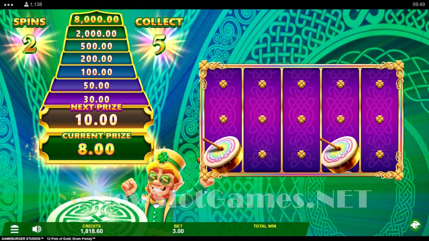 12 Pots of Gold Drum Frenzy Slot Slot Image in Demo - pic. 8