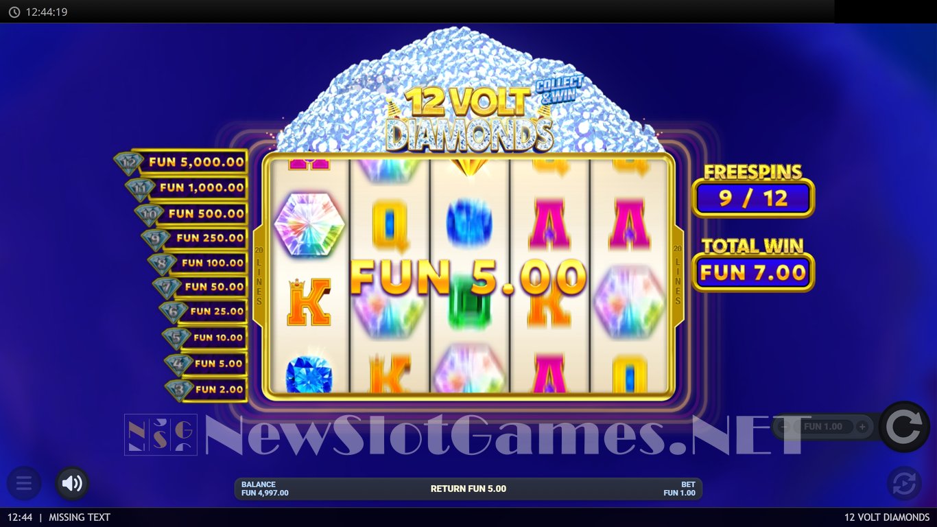 12 Volt Diamonds Slot Slot Image in Demo - pic. 4