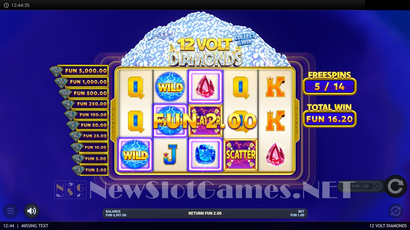 12 Volt Diamonds Slot Slot Image in Demo - pic. 5