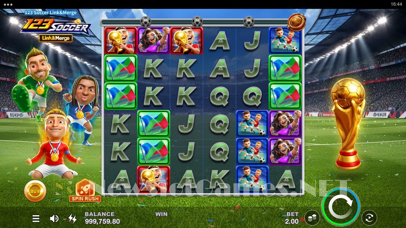 123 Soccer Link&Merge Slot Demo Image