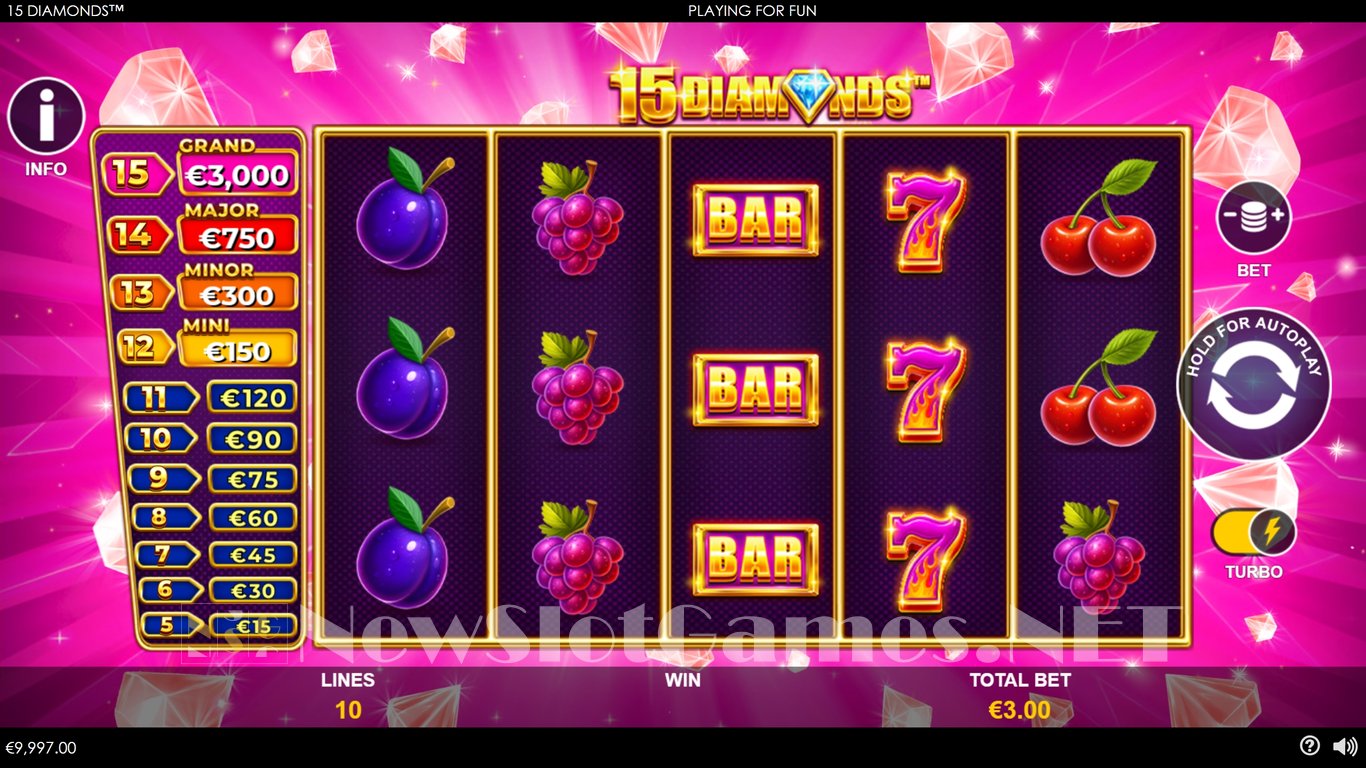 15 Diamonds Slot Demo Image
