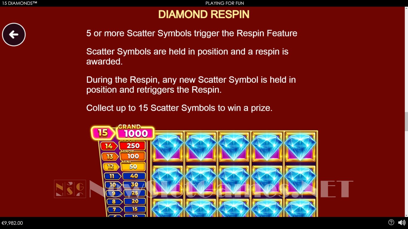 15 Diamonds Slot Slot Image in Demo - pic. 6