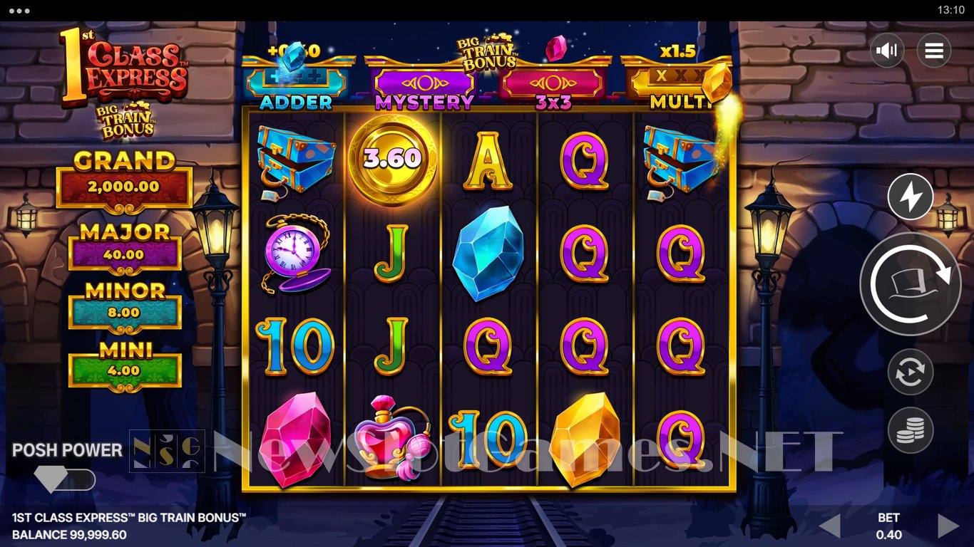 1st Class Express Big Train Bonus Slot Demo Image