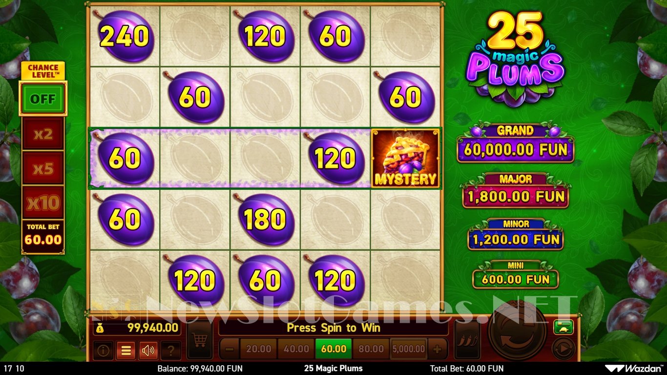 25 Magic Plums Slot Demo Image