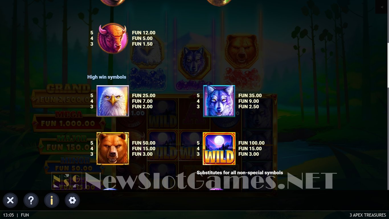 3 Apex Treasures Slot Slot Image in Demo - pic. 6