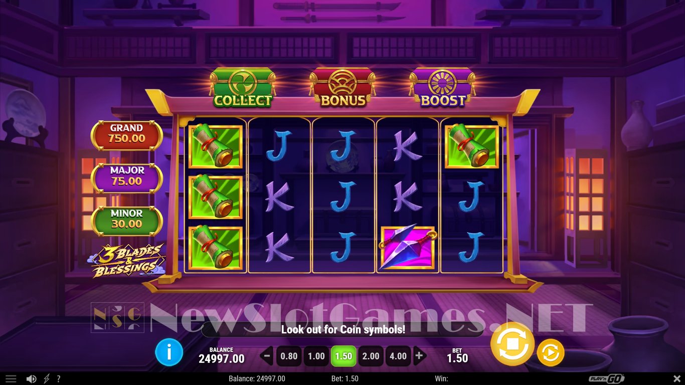 3 Blades & Blessings Slot Demo Image