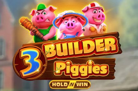 3 Builder Piggies Slot Logo