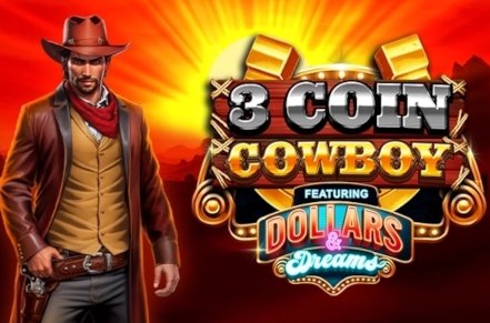 3 Coin Cowboy Dollars & Dreams Slot Logo