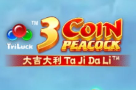 3 Coin Peacock Slot Logo
