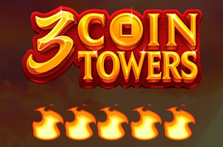 3 Coin Towers Slot Logo