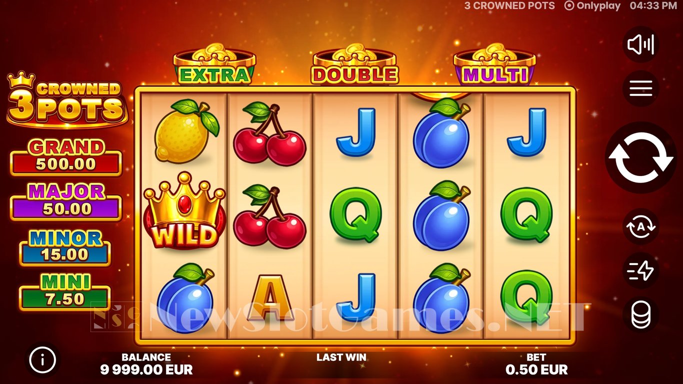 3 Crowned Pots Slot Slot Image in Demo - pic. 2
