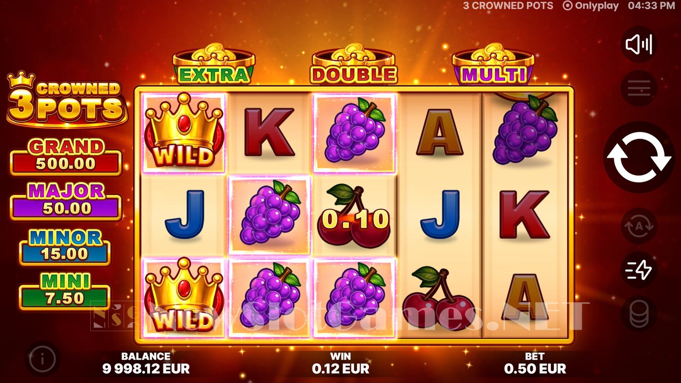 3 Crowned Pots Slot Slot Image in Demo - pic. 3