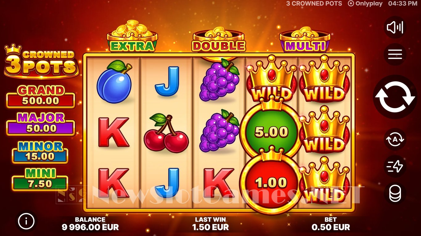 3 Crowned Pots Slot Slot Image in Demo - pic. 4
