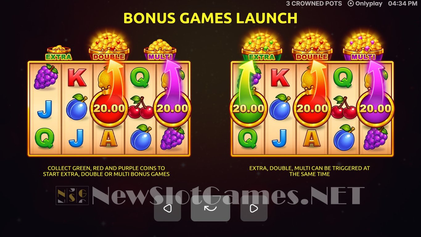3 Crowned Pots Slot Slot Image in Demo - pic. 6