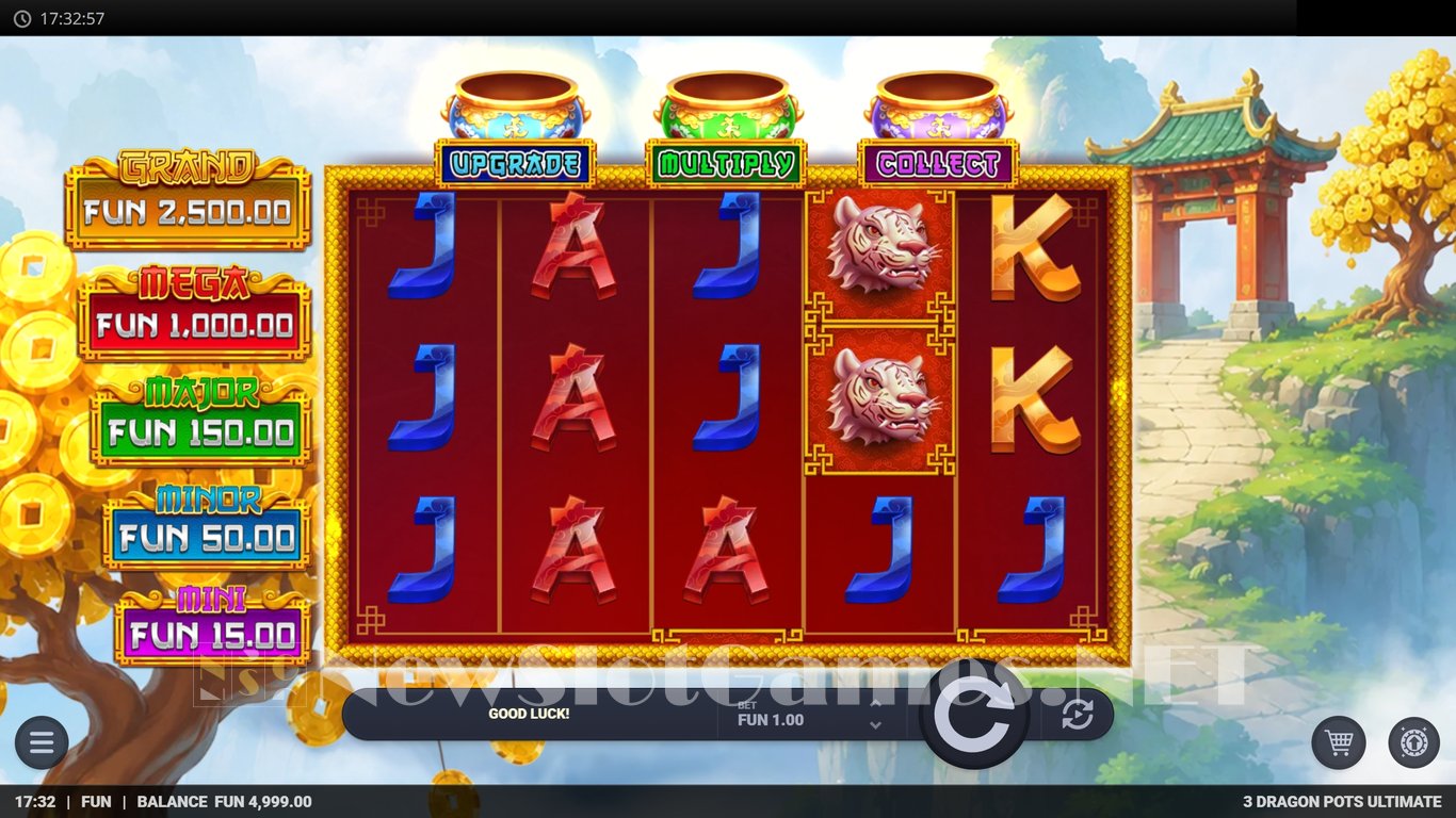 3 Dragon Pots Ultimate Slot Demo Image