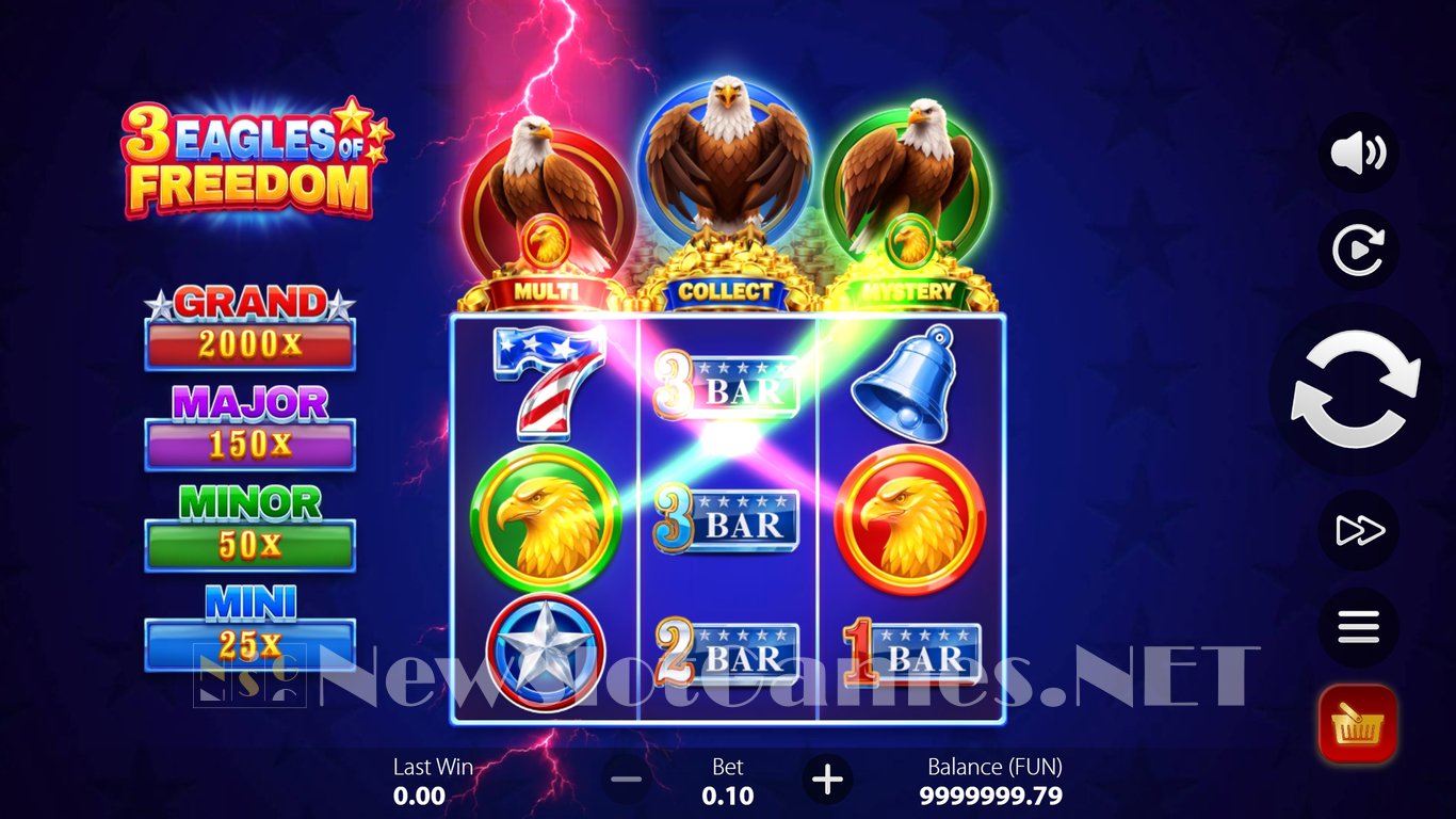 3 Eagles of Freedom Slot Demo Image