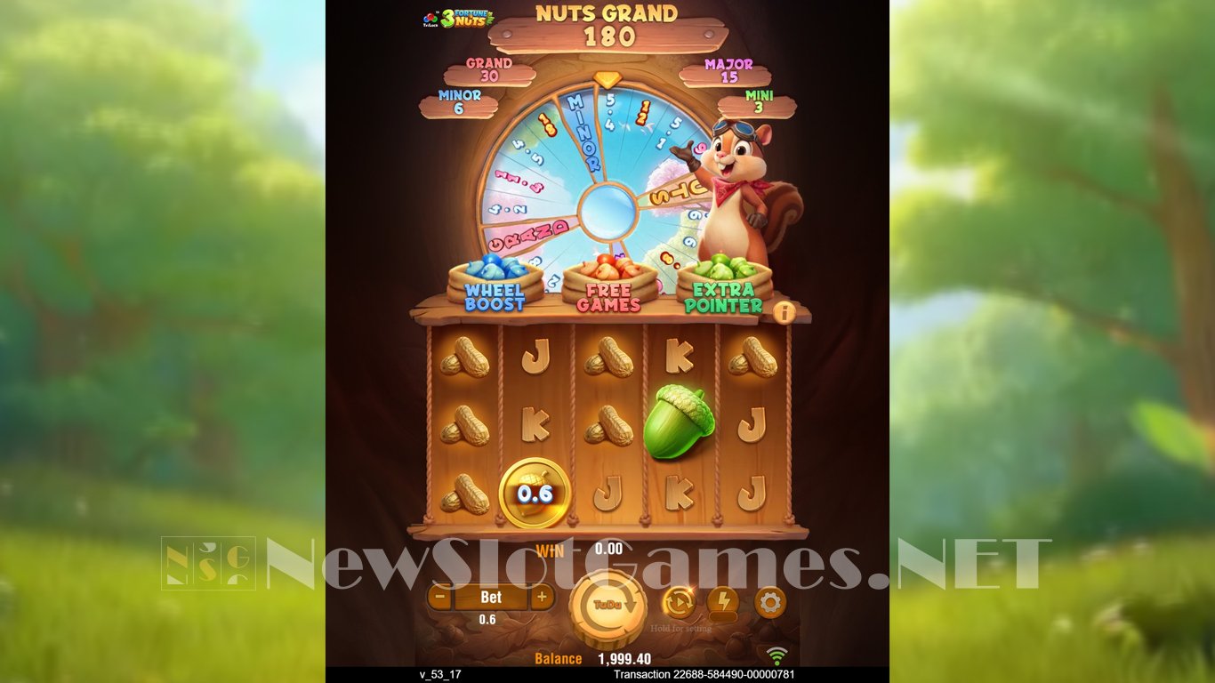 3 Fortune Nuts Slot Demo Image